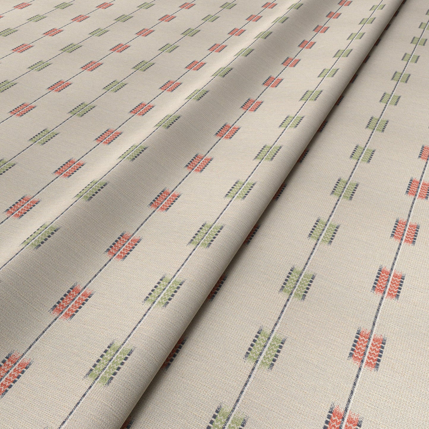 Zig Zag Henna/Muscat Fabric