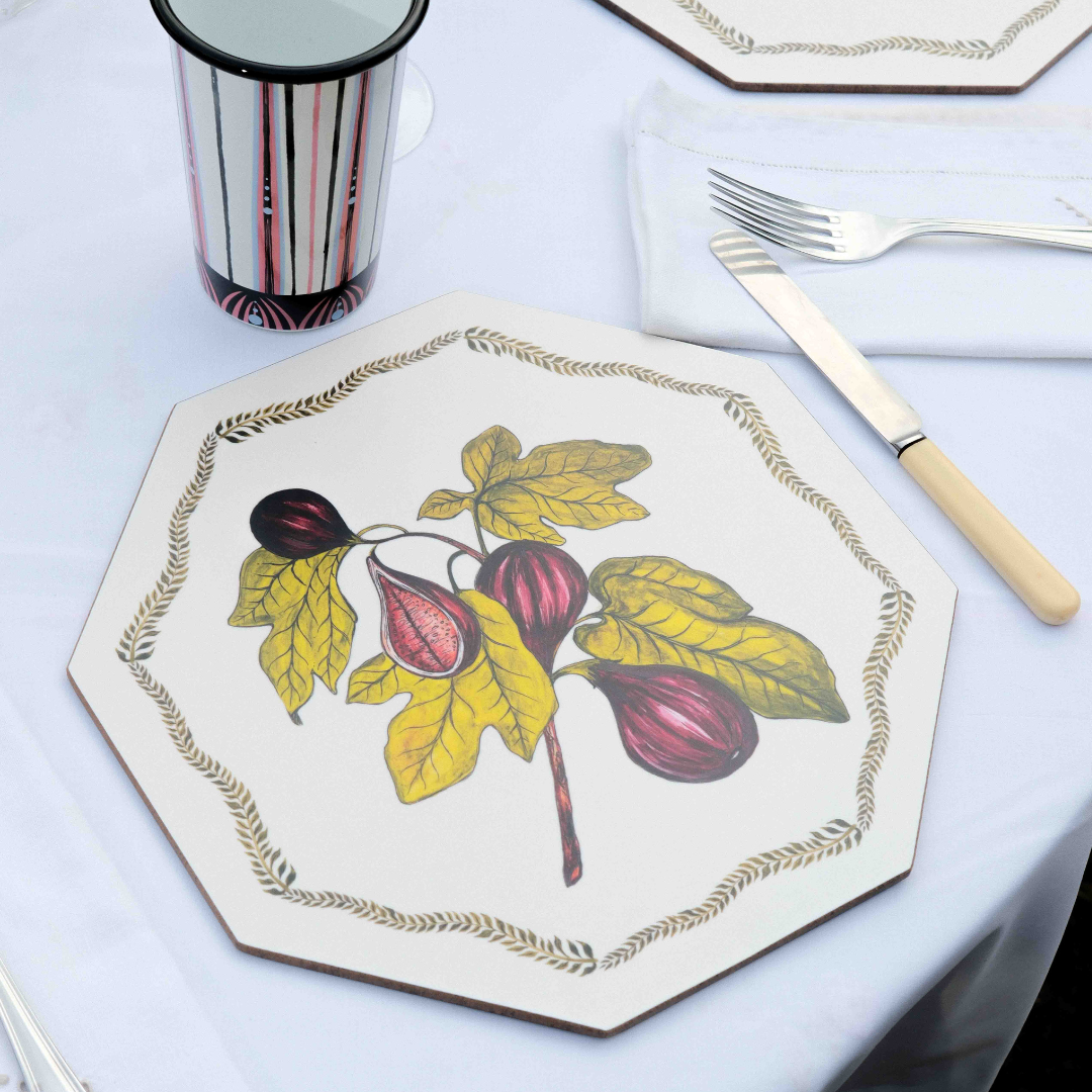 Bell Hutley x Penny Morrison Hexagonal Fig Table Mat
