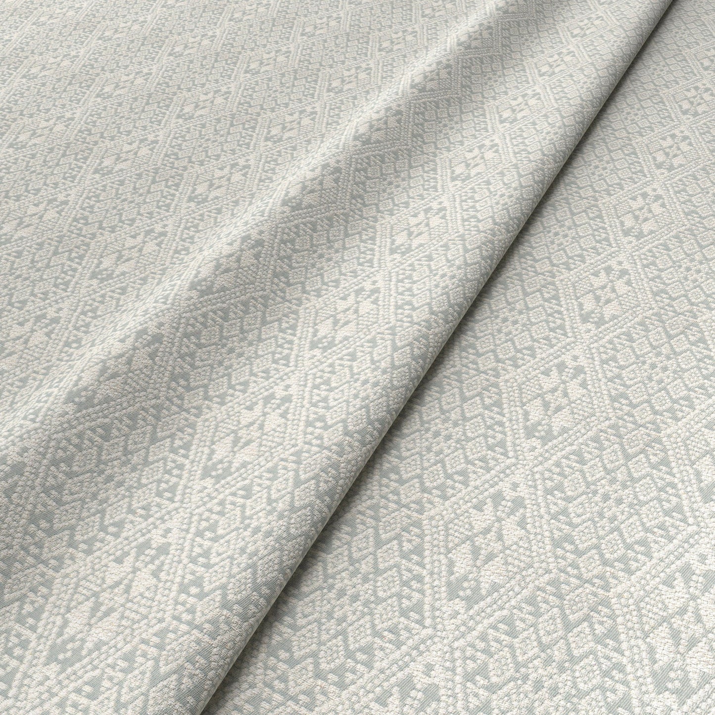 Diamond Chunky Aqua Fabric