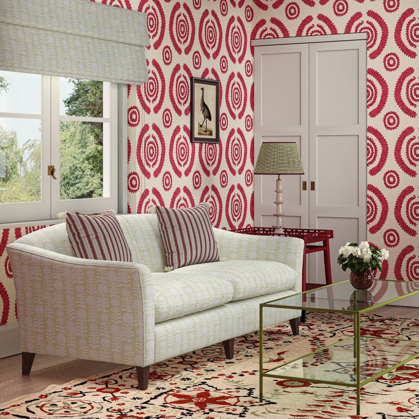 Haveli Red Wide-Width Wallpaper