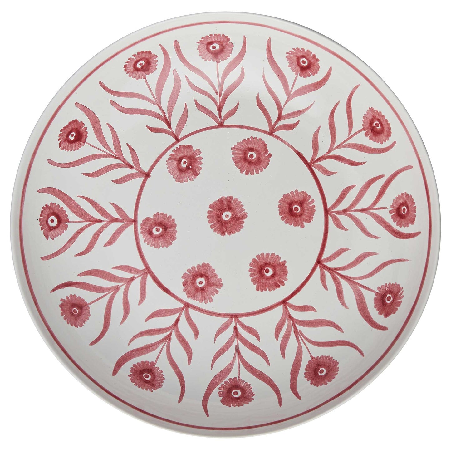 Pink Summer Flower Salad Bowl