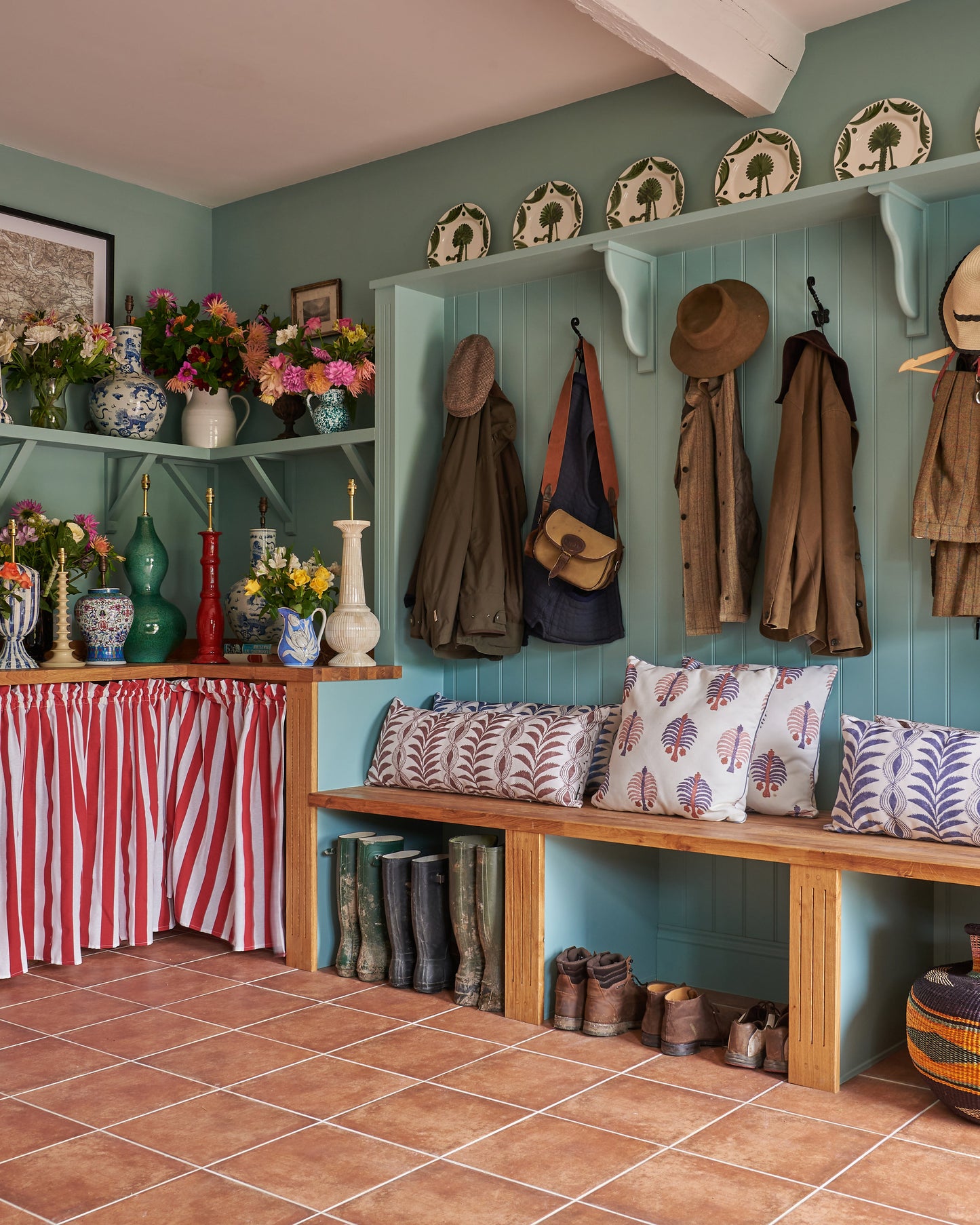 Gobi Blue Performance/Outdoor Square Cushion