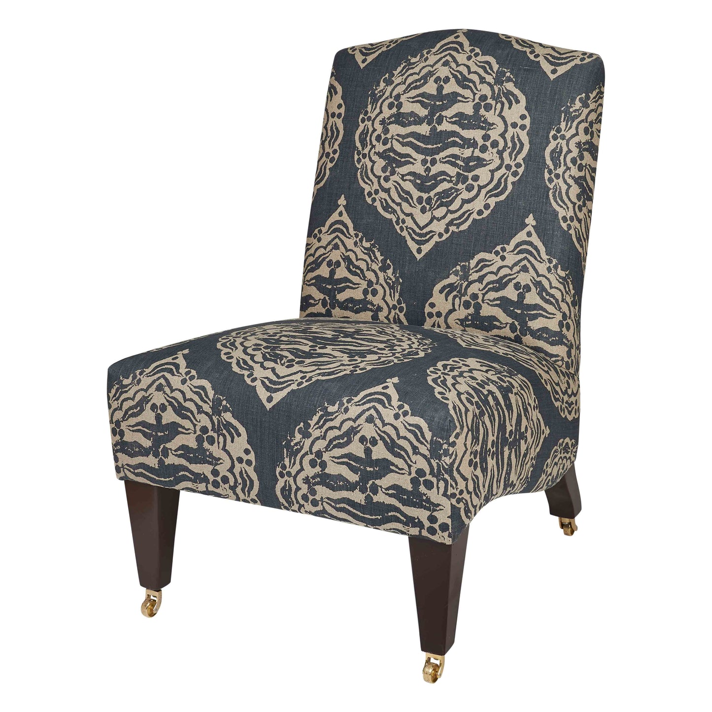 Slipper Chair with Exposed Legs Made to Order