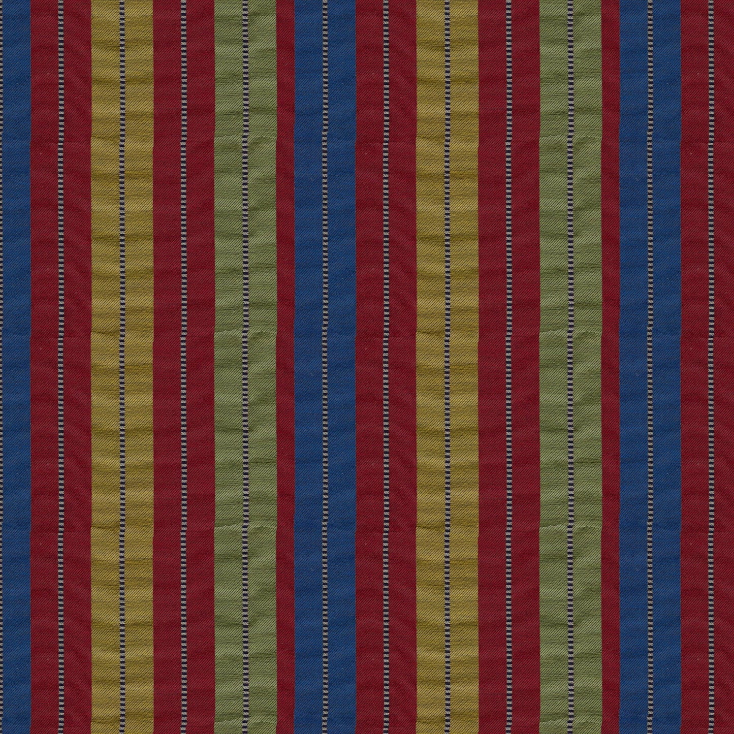Multicolour Rustic Stripe Fabric