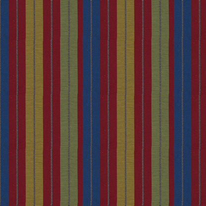 Multicolour Rustic Stripe Fabric