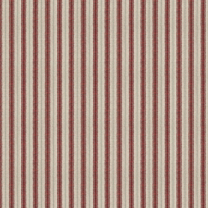 Sketched Stripe Red/Pale Green Fabric