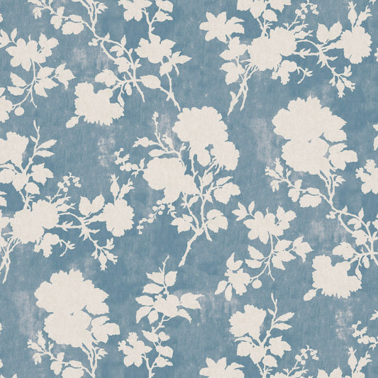 Flowerberry Blue Wallpaper Sample