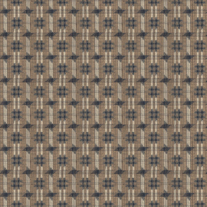 Inca Check Mushroom Fabric