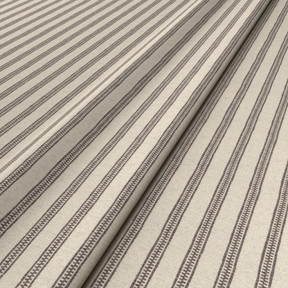 Ticking Stripe Nutmeg Fabric