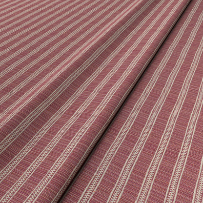 Ticking Stripe Custom Rose Fabric
