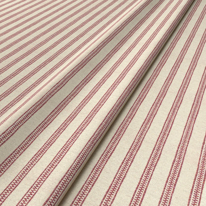 Ticking Stripe Custom Rose Fabric
