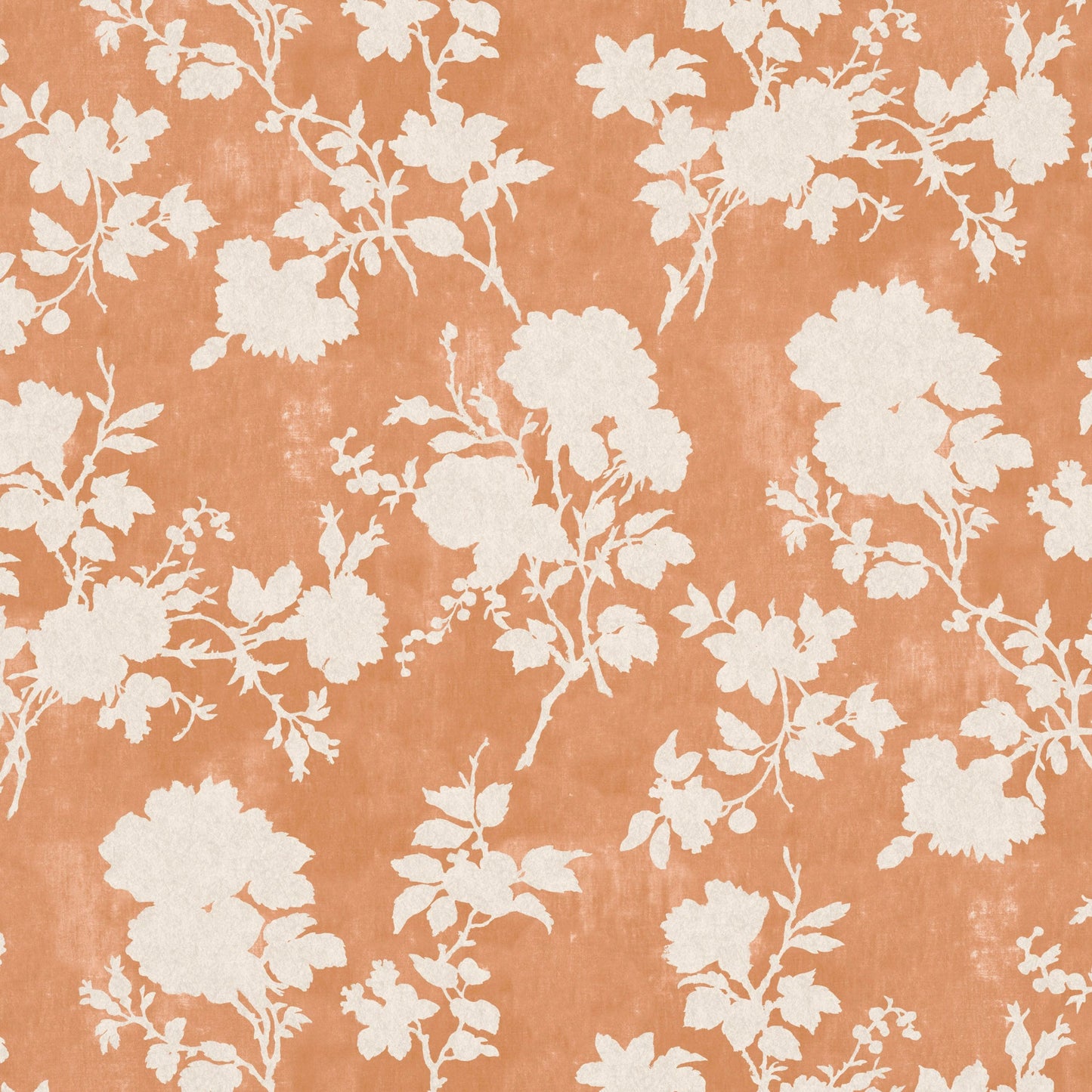 Flowerberry Orange Wallpaper Roll
