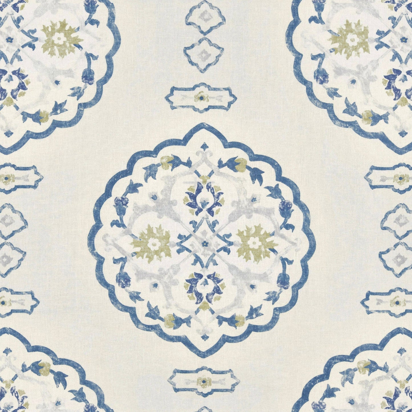 Waverton Blue Fabric