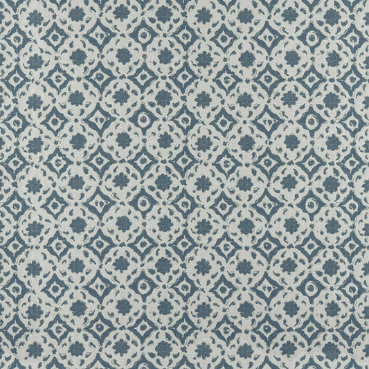Floral Tile Blue Sample
