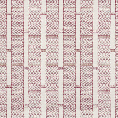 Stripe & Diamonds Cream/Pink Fabric