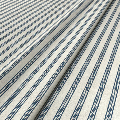 Ticking Stripe Ocean Fabric