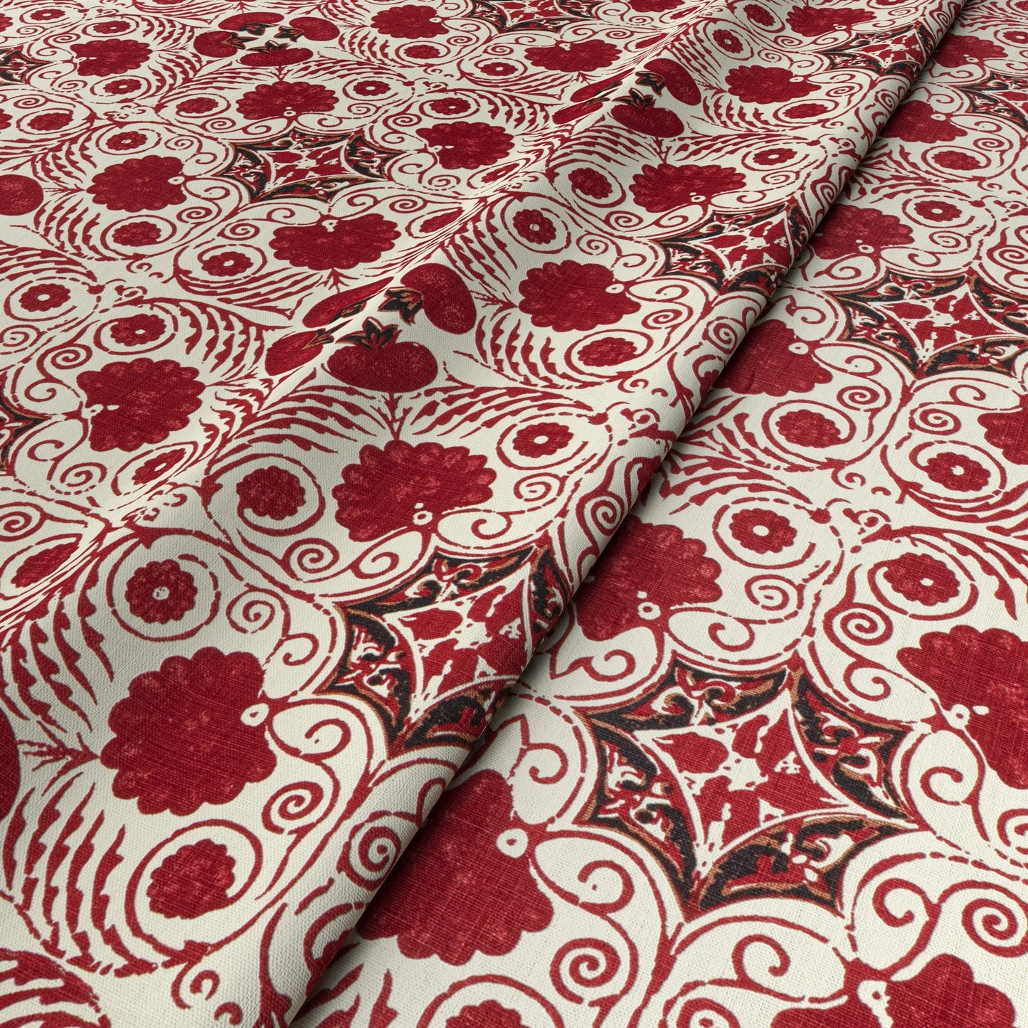 Arabella Red Fabric