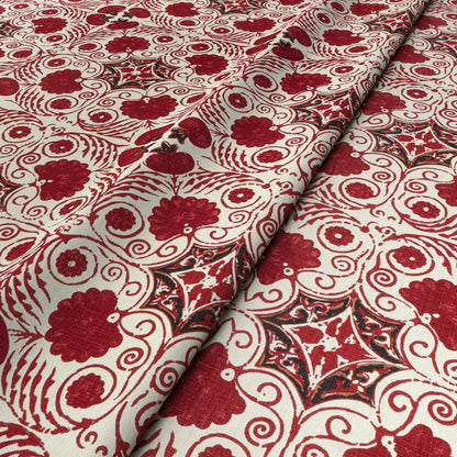 Arabella Red Fabric