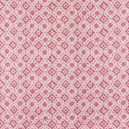 Floral Tile Pink Fabric