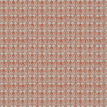 Ashok Orange on Natural Fabric