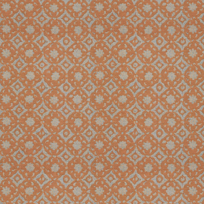 Floral Tile Cinnamon Fabric