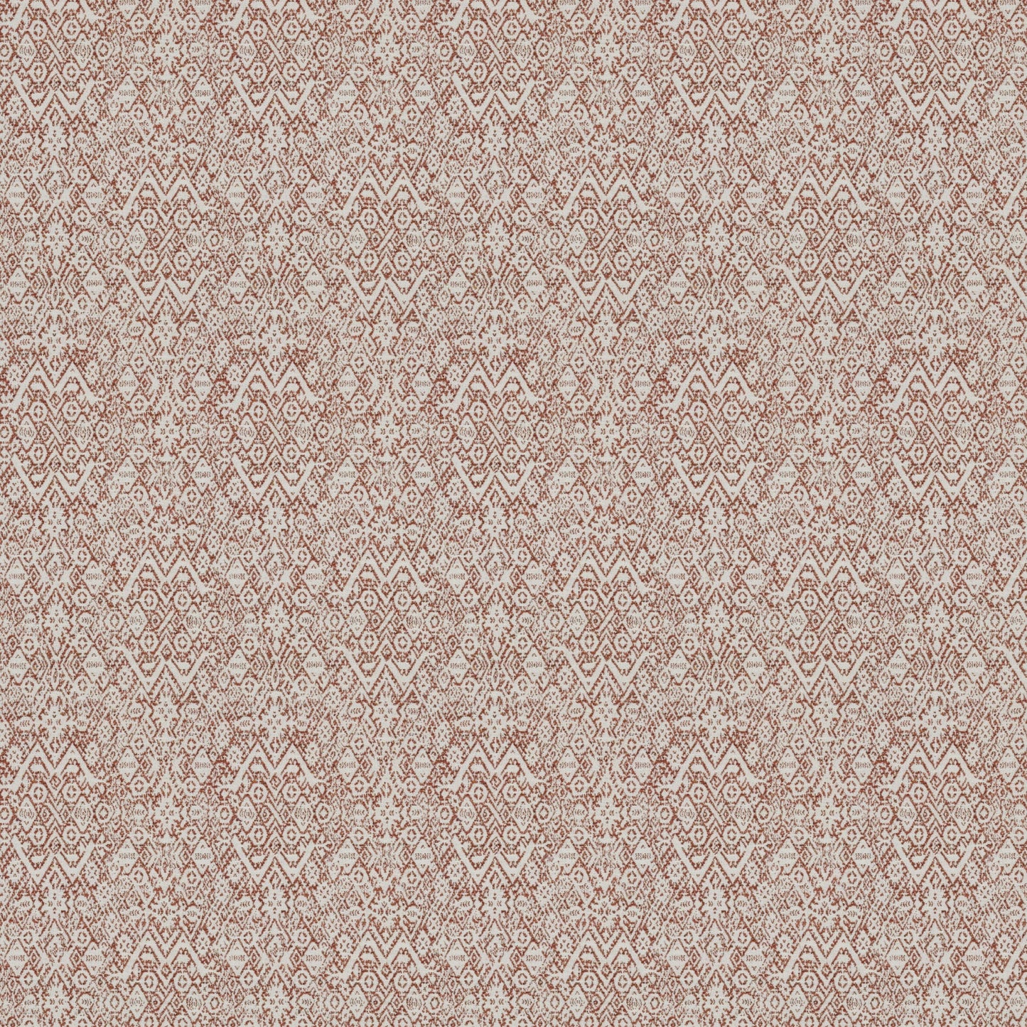 Diamond Ethnic Terracotta Fabric