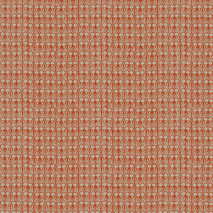 Ashok Orange on Natural Wallpaper Roll