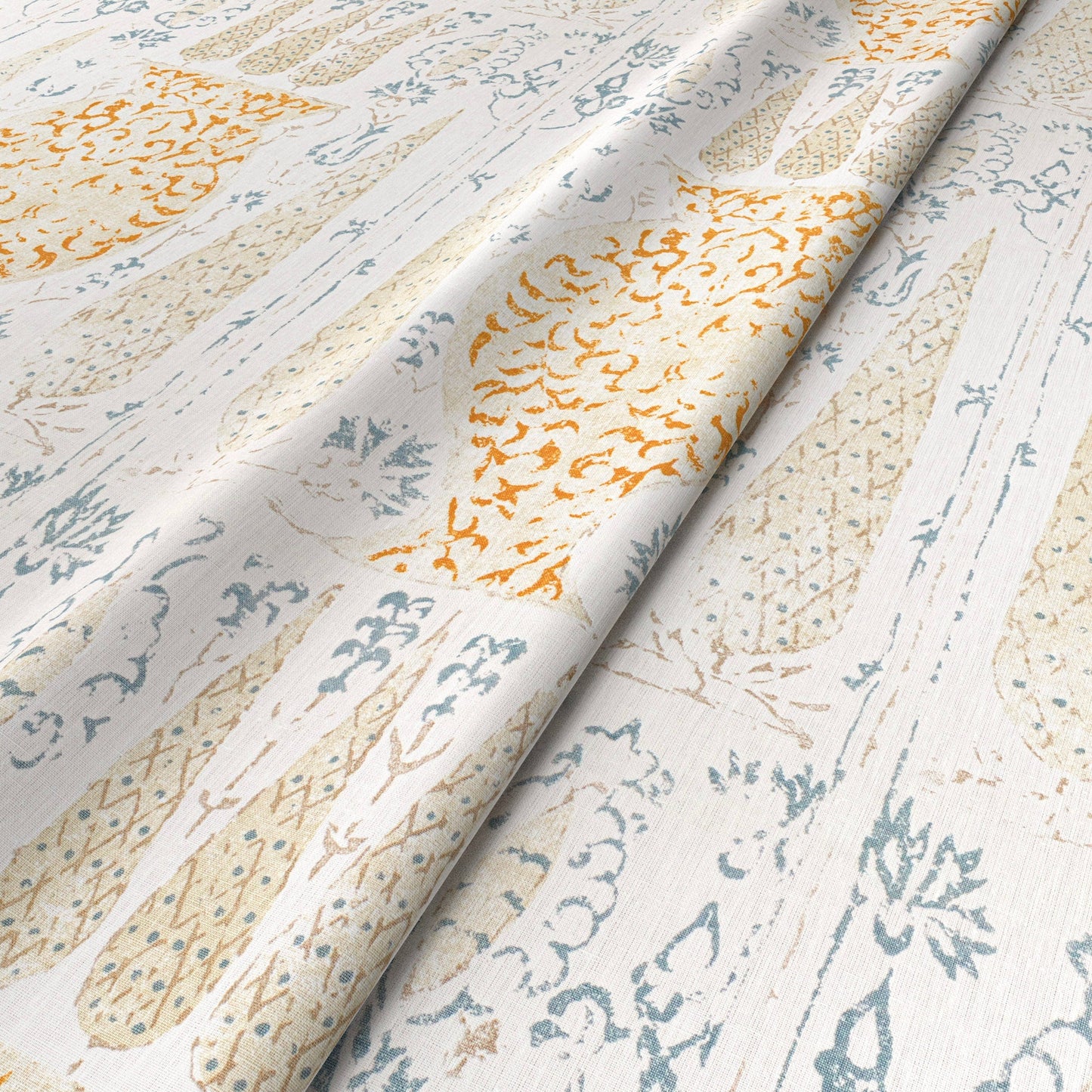 Vasari Blue/Orange Fabric