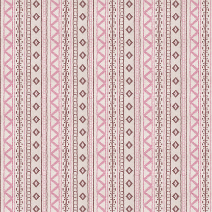 Andean Vertical Stripe Pink Fabric