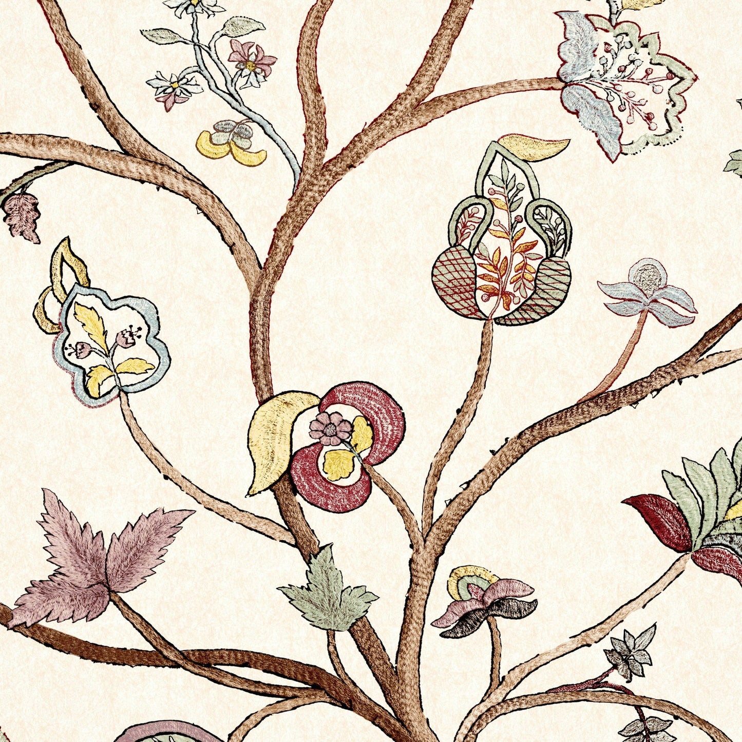 Begum Pink Wide-Width Wallpaper Sample