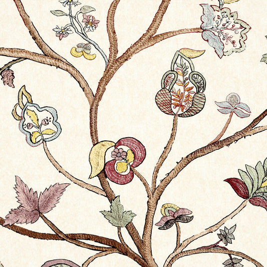 Begum Pink Wide-Width Wallpaper Sample