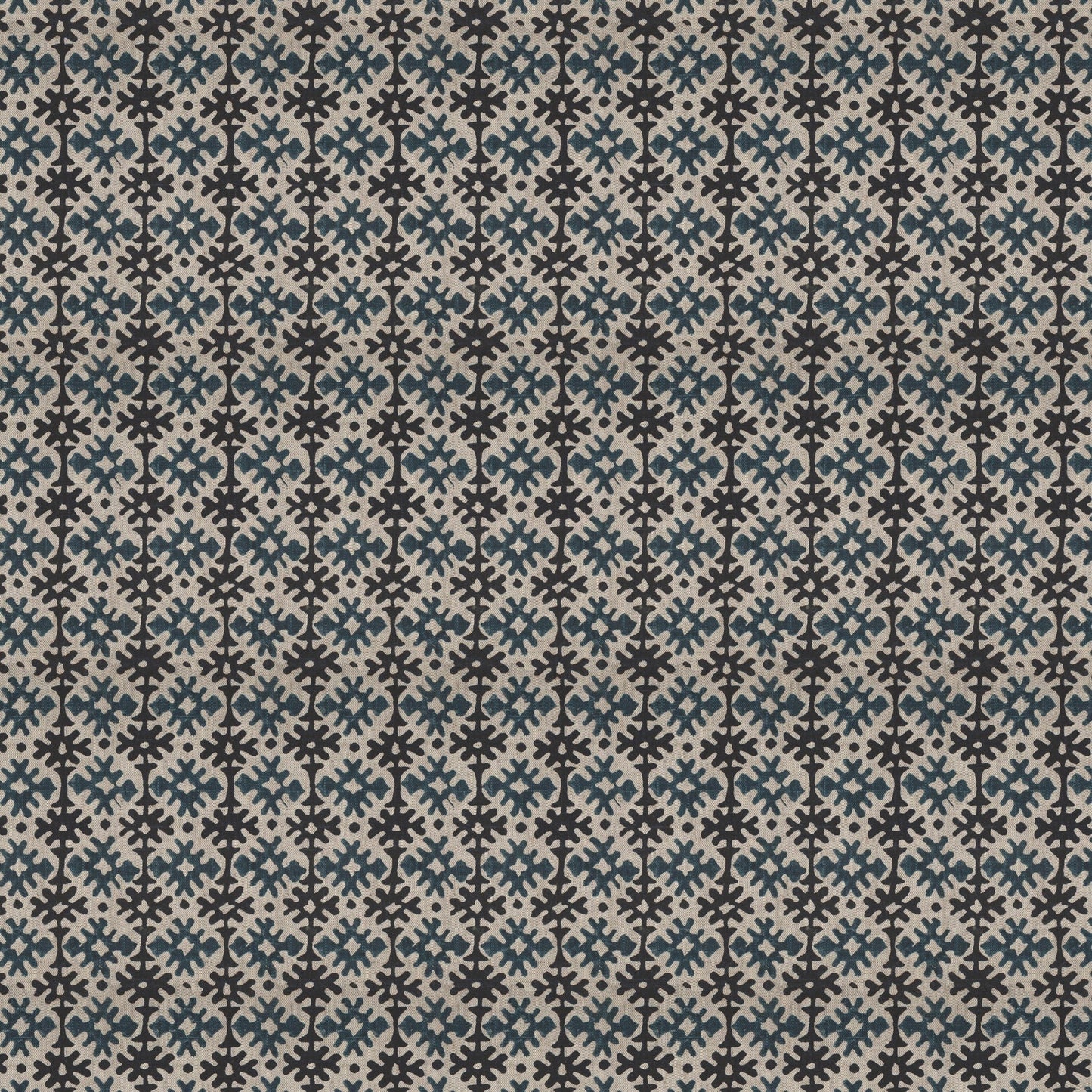 Hemant Blue/Black Fabric
