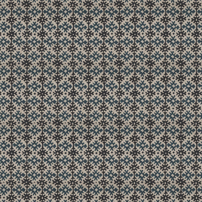 Hemant Blue/Black Fabric