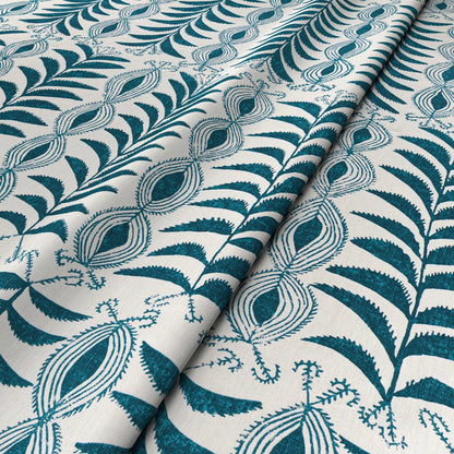Zanzibar Petrol Blue Fabric
