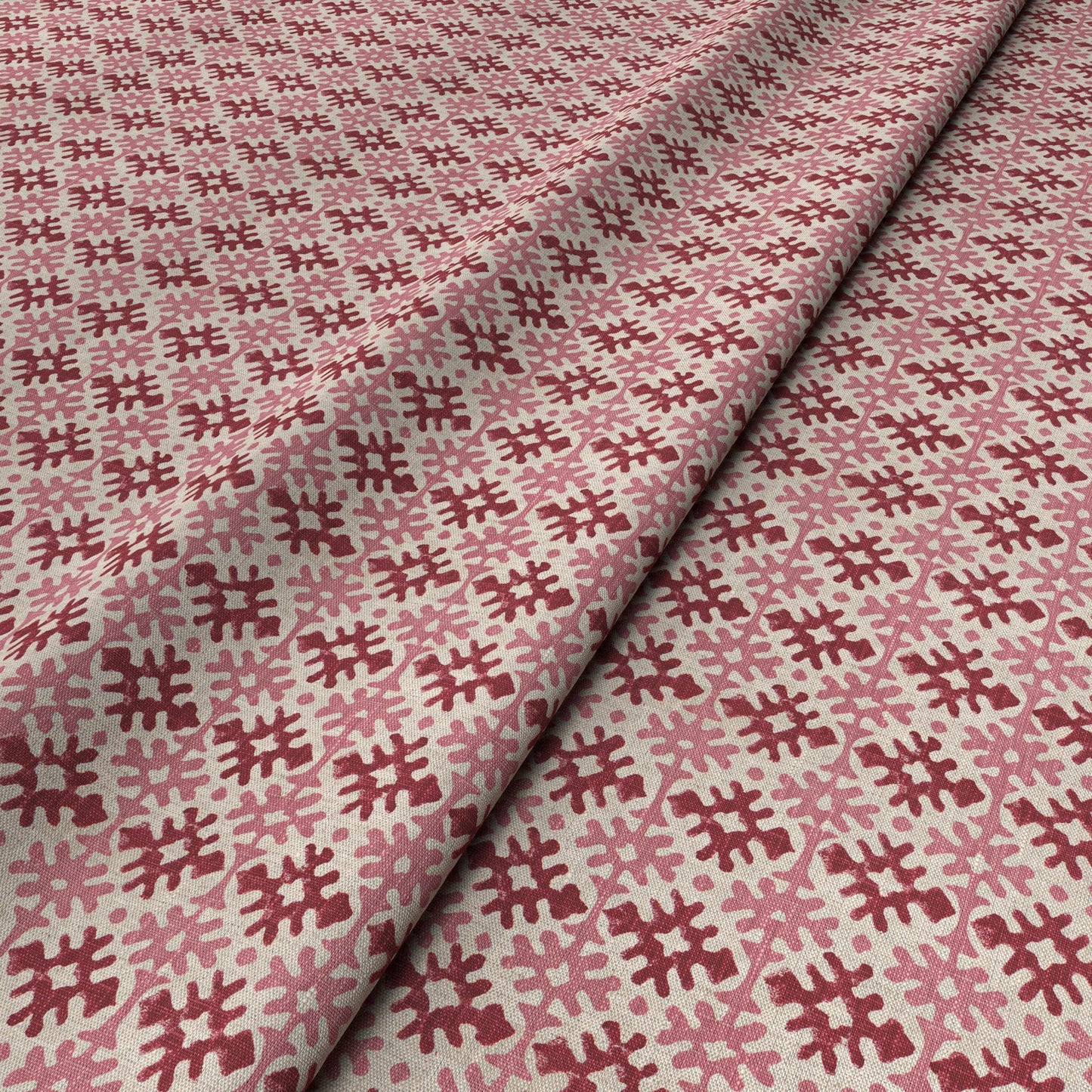 Hemant Pink/Red Fabric