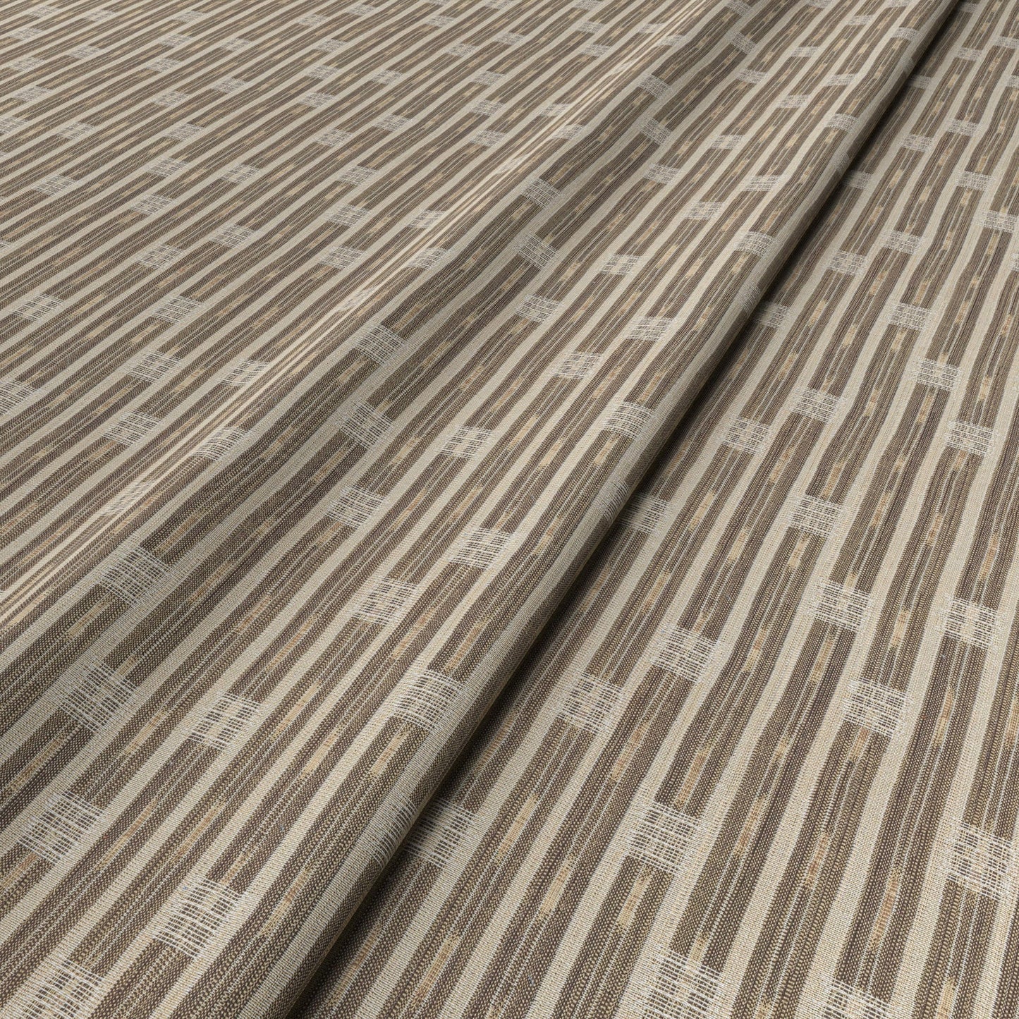 Inca Vertical Stripe Natural Fabric