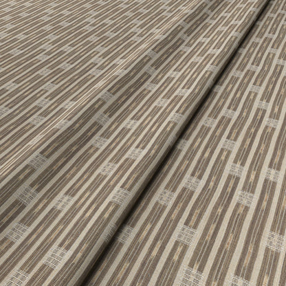 Inca Vertical Stripe Natural Fabric