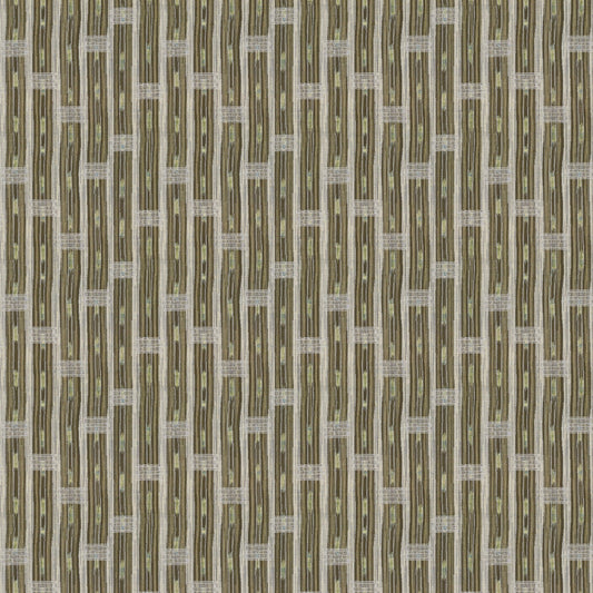 Inca Vertical Stripe Olive/Brown Sample