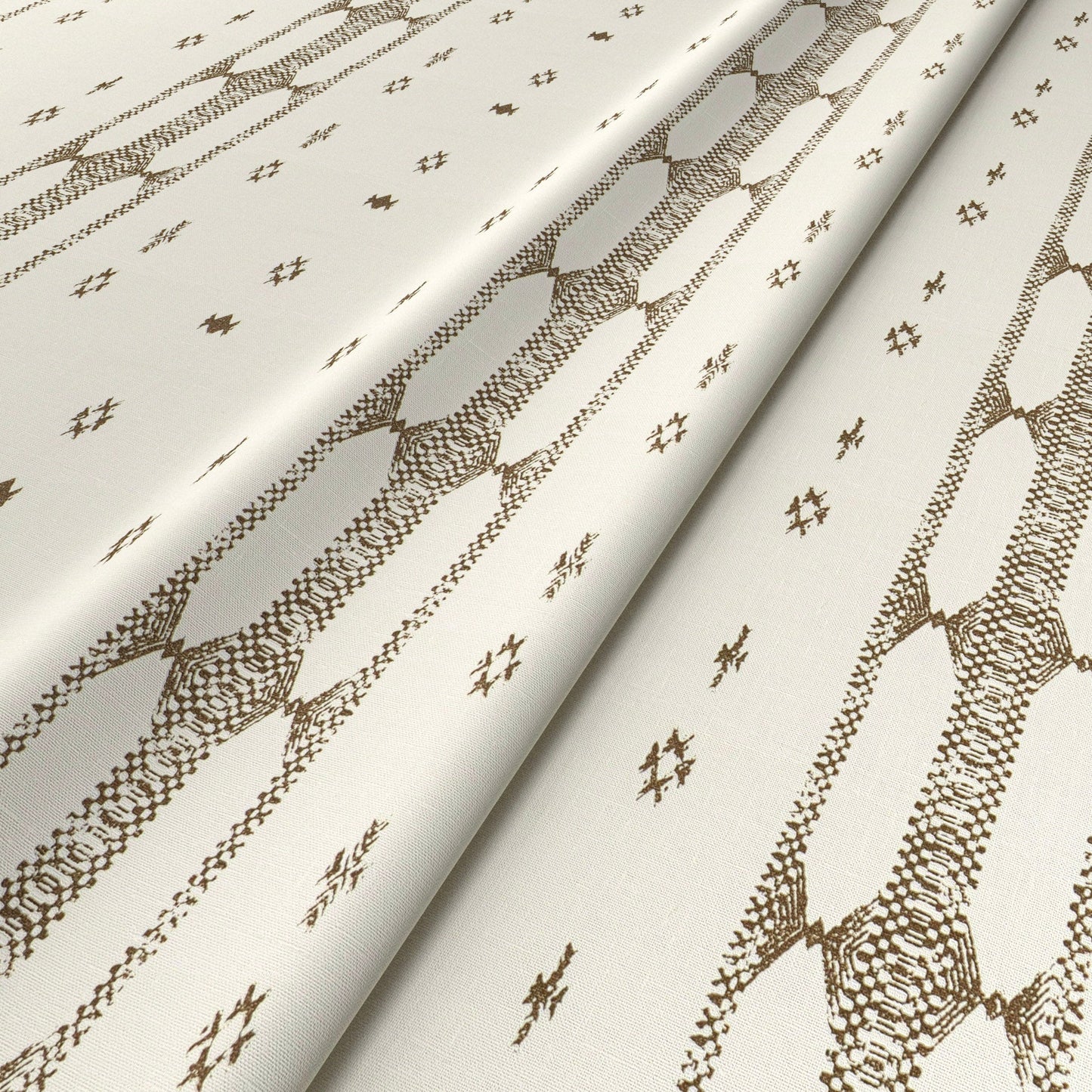 Indira Stripe Chocolate Fabric