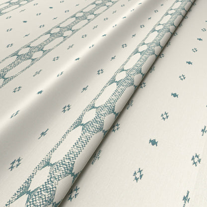 Indira Stripe Petrol Fabric