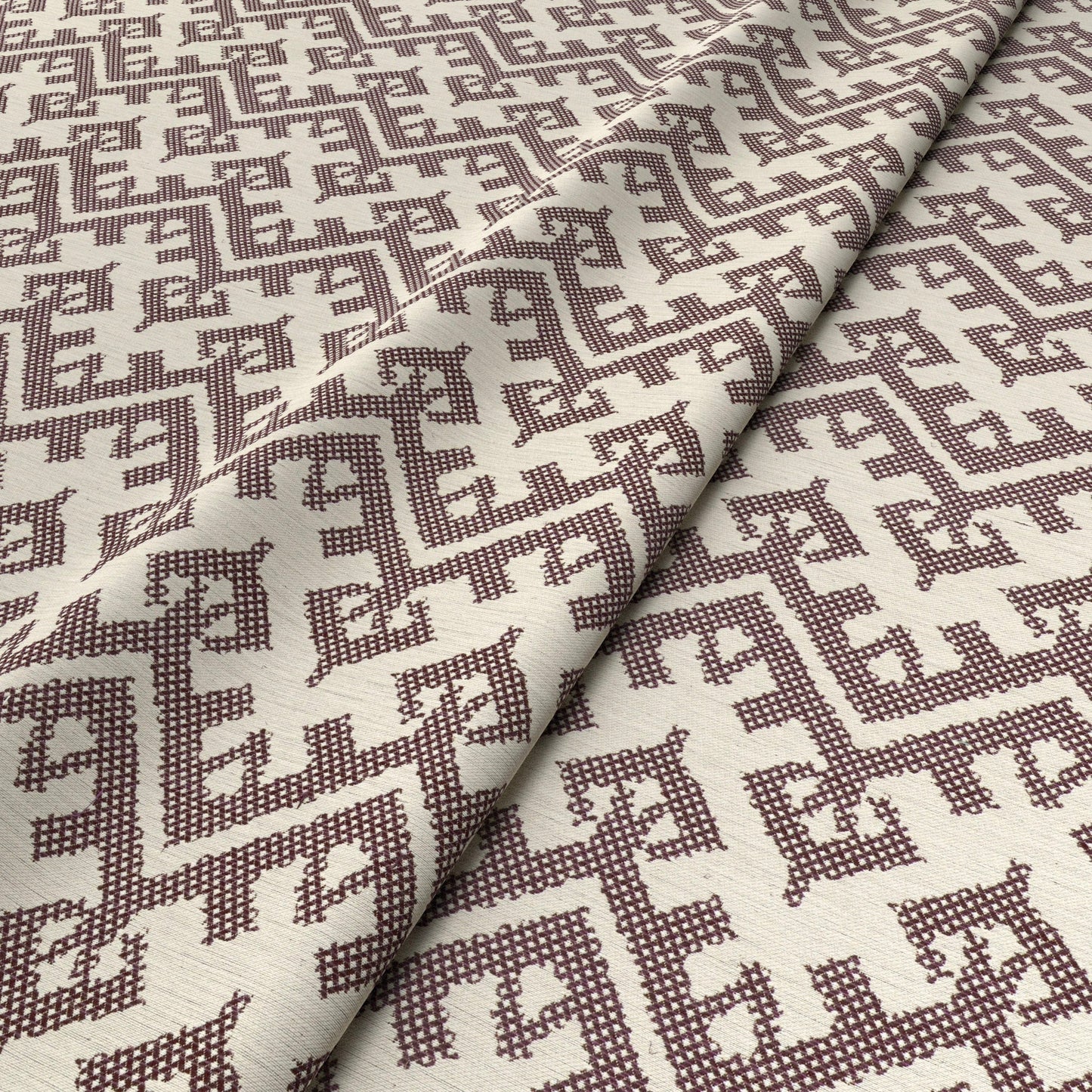 Chennai Weave Blackberry Fabric