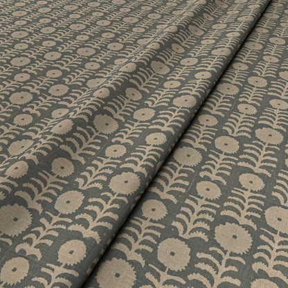 Killi Duck Egg On Natural Fabric