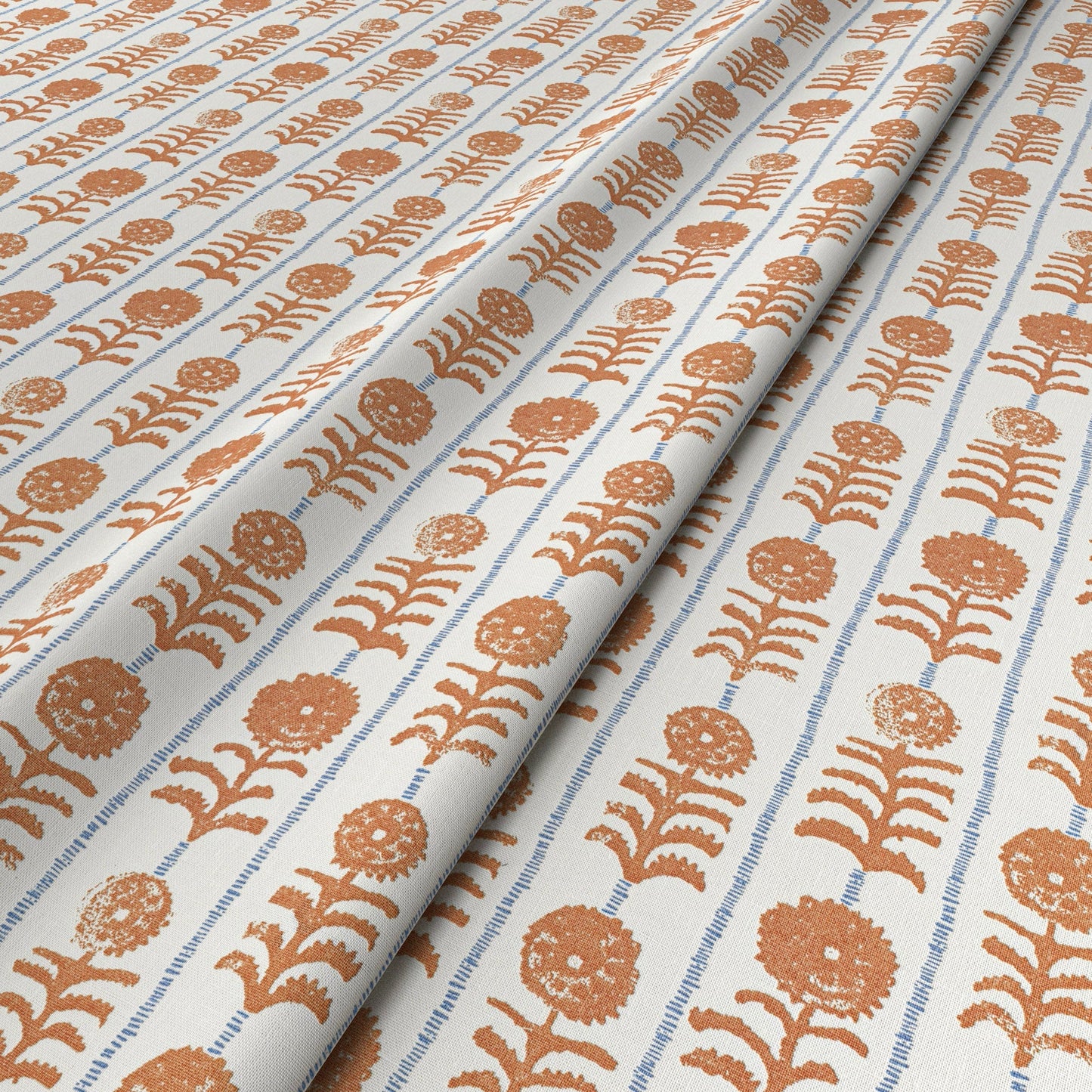 Killi Stripe Orange Fabric