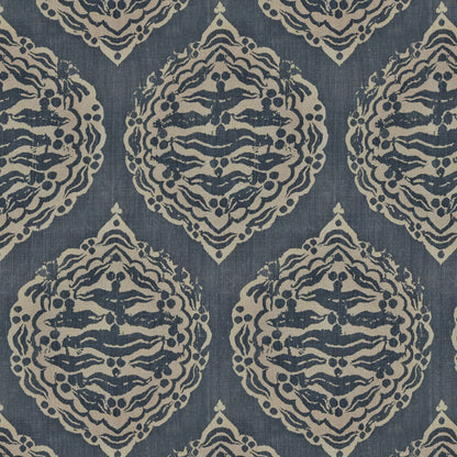 Mander Dark Blue Fabric