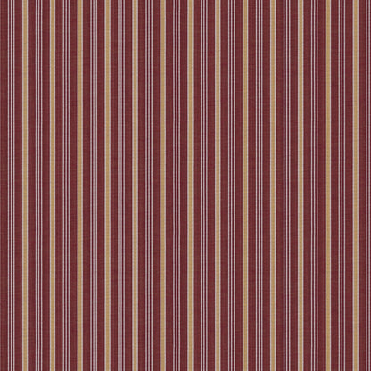 Meknes Stripe Cranberry/Old Gold Fabric