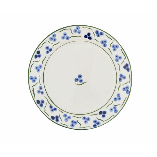 Blue and Green Chintamani Ceramic Large Plate