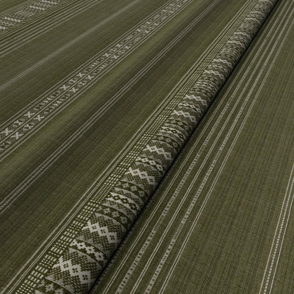 Ethnic Stripe Kiwi Fabric