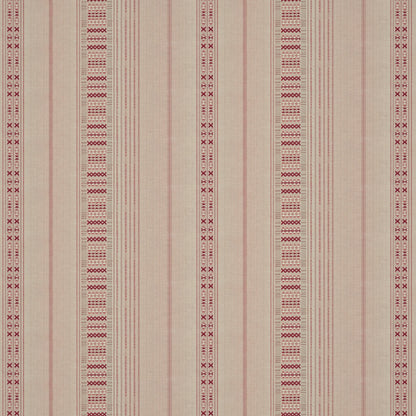 Ethnic Stripe Red Fabric