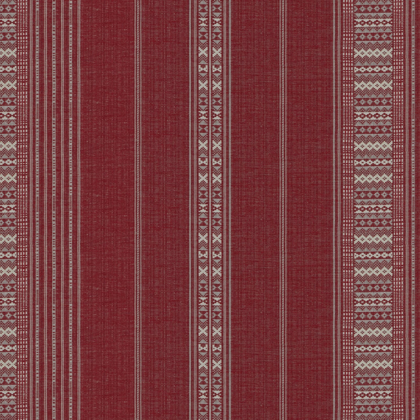 Ethnic Stripe Red Sample