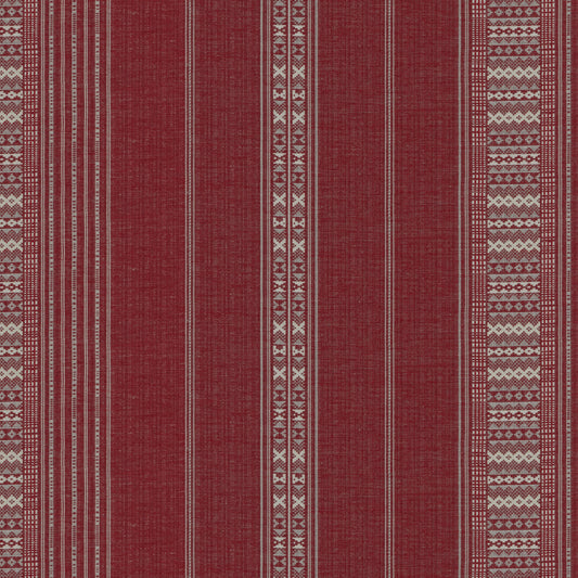 Ethnic Stripe Red Sample